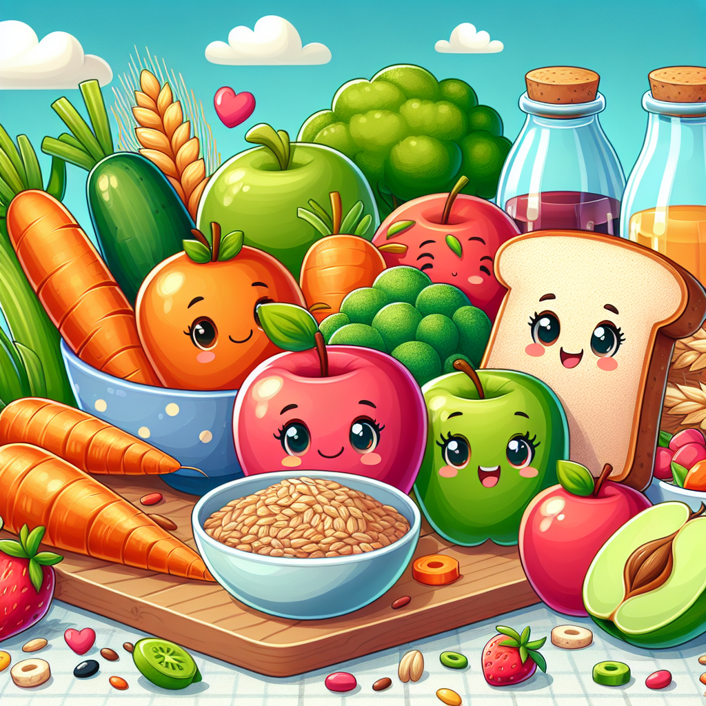 Poster Makanan Sehat Kartun: Inspirasi Kreatif untuk Anak-anak